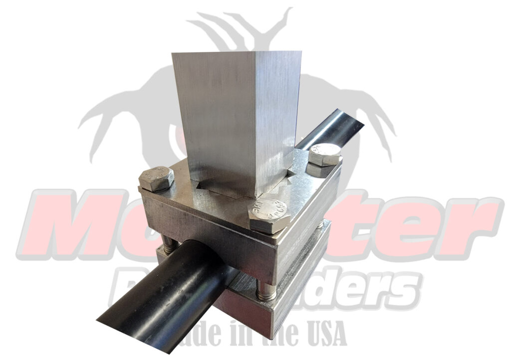 1-Inch Round Rail Corner T-Bar Rod Holder Rack | Made in USA