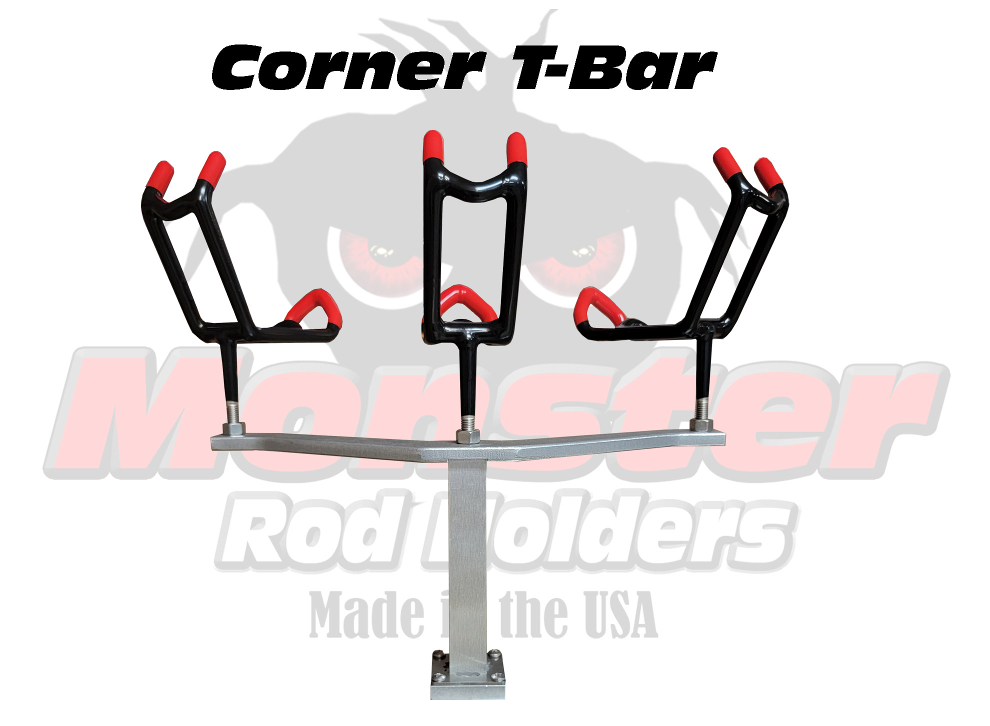 Corner T Bars for Flat Railings – Monster Rod Holders, cat boa fishing rod  