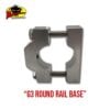 G3 Boats Round Rail Base - 11 G3 Round Rail Rod Holder Base product photo for G3 round rails