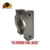 G3 Boats Round Rail Base - 12 G3 Round Rail Rod Holder Base product photo for G3 round rails
