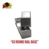 G3 Boats Round Rail Base - 14 G3 Round Rail Rod Holder Base product photo for G3 round rails
