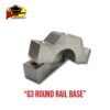 G3 Boats Round Rail Base - 16 G3 Round Rail Rod Holder Base product photo for G3 round rails