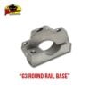 G3 Boats Round Rail Base - 17 G3 Round Rail Rod Holder Base product photo for G3 round rails
