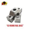 G3 Boats Round Rail Base - 5 G3 Round Rail Rod Holder Base product photo for G3 round rails