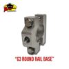 G3 Boats Round Rail Base - 8 G3 Round Rail Rod Holder Base product photo for G3 round rails