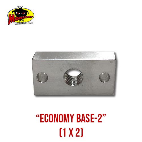 MRH Product Economy Base 2-2 Economy Base 2 Rod Holder Mount product photo for boats, pontoons, racks, kayaks, and custom fishing setups