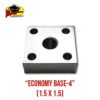 MRH Product Economy Base 4-4 Economy Base 4 Rod Holder Mount product photo for boats, pontoons, racks, kayaks, and custom fishing setups