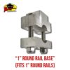 New 2019 1" Round Rail Base for 1" Boat Rails