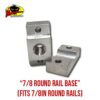 MRH Product Round Rail Base 7_8 – 9 7/8-Inch Round Rail Rod Holder Base product photo for 7/8 in round boat rails