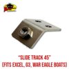 MRH Product Slide Track 45 - 5 Slide Track 45 Rod Holder Base product photo for multi-rod boat and pontoon layouts
