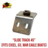 MRH Product Slide Track 45 - 6 Slide Track 45 Rod Holder Base product photo for multi-rod boat and pontoon layouts