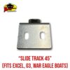 MRH Product Slide Track 45 - 7 Slide Track 45 Rod Holder Base product photo for multi-rod boat and pontoon layouts