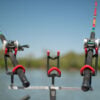 corner-t-live Corner T-Bar Rod Holder Rack for Flat Rails product photo for multi-rod boat and pontoon layouts