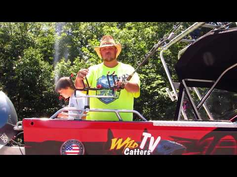 Monster Rod Holders demo video jb4JFwxo3QA Talon 5/35 Catfish Rod Holder product photo for boats, kayaks, pontoons, drifting, dragging, and trolling setups
