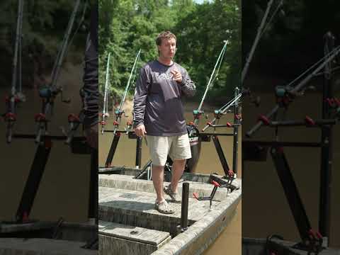 Monster Rod Holders demo video rxyZhVld-l0 OG 33/45 Catfish Rod Holder product photo for boats, pontoons, drifting, trolling, and anchoring spreads