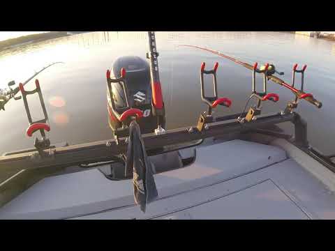 OG 33/45 Catfish Rod Holder product photo for boats, pontoons, drifting, trolling, and anchoring spreads