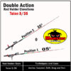 monster-rod-holkder-rod-holder-elevations-5-35-jpg Talon 5/35 Catfish Rod Holder angle position diagram