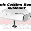 Bait Cutting Board with Rod Holder Mount product photo for boats, pontoons, racks, kayaks, and custom fishing setups