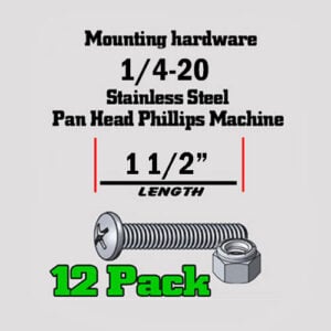 mswn2in112 SS Pan Head Machine Screw 1/4-20 x 1 1/2"