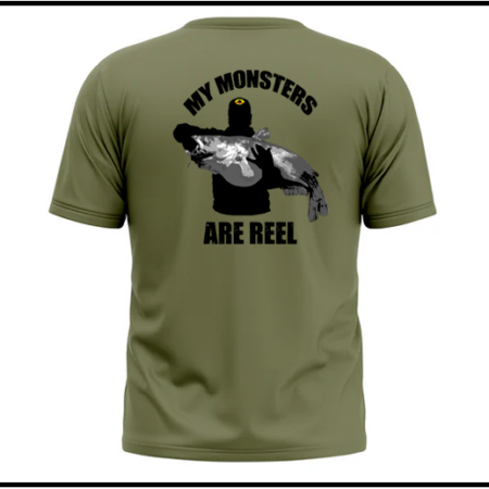 MY MONSTERS ARE REEL Monster Rod Holder T-Shirt