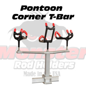 1″ Round Rail Corner T-Bar – Monster Rod Holders