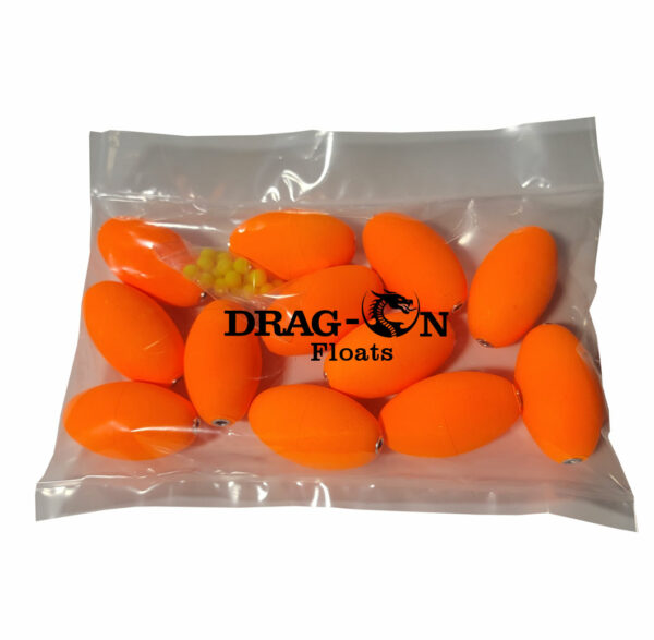 12-drag-ons Drag-on Floats for Catfish Rigs product photo for boats, pontoons, racks, kayaks, and custom fishing setups