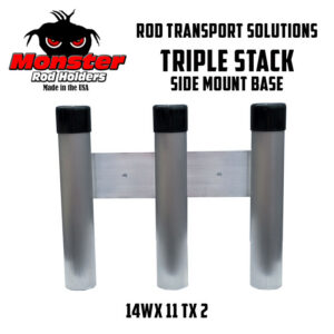 TRIPLE-STACK-SIDE-MOUNT-BASE Side Mount Fishing Rod Transport Stations