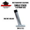 single-stack-rod-net-holder-flat-mount-base Landing Net Caddy for Catfish Nets product photo for boats, pontoons, racks, kayaks, and custom fishing setups