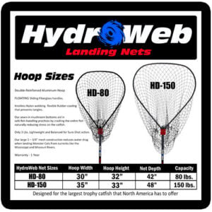 hydroweb-landing-nets HydroWeb Catfishing Landing Nets