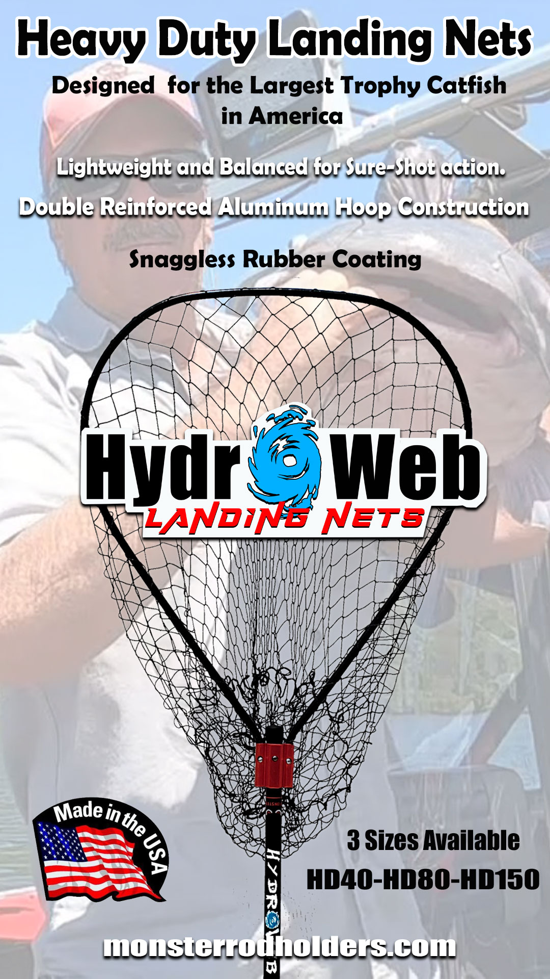 HydroWeb Landing Nets – Monster Rod Holders