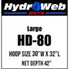 hydroweb80-2024 HydroWeb Catfishing Landing Nets product photo for boats, pontoons, racks, kayaks, and custom fishing setups