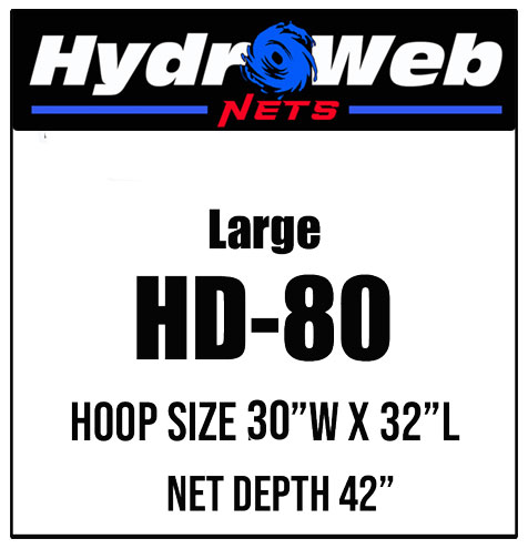 hydroweb80-2024 HydroWeb Catfishing Landing Nets product photo for boats, pontoons, racks, kayaks, and custom fishing setups
