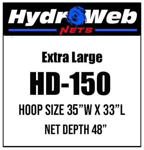 hydrowweb-150-2024 HydroWeb Catfishing Landing Nets product photo for boats, pontoons, racks, kayaks, and custom fishing setups